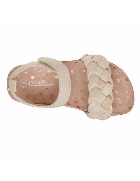 Sandalias planas para niña pequeña