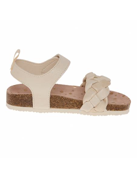 Sandalias planas para niña pequeña