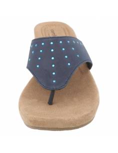 Women's Navy Comfort Wedge - Image 1 2