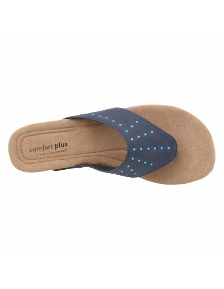 Women's Navy Comfort Wedge - Image 3