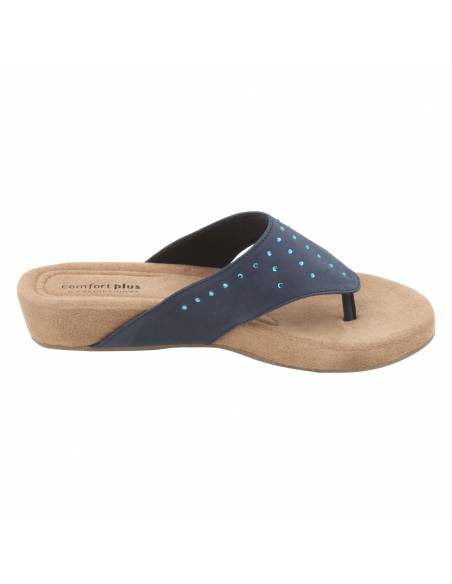 Women's Navy Comfort Wedge - Image 5