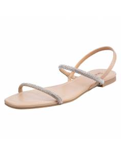 Women's Shimmer Flat Sandals - Image 5 2