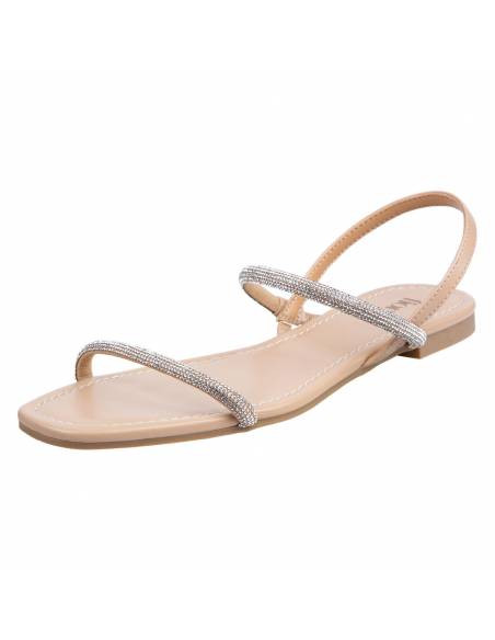 Women's Shimmer Flat Sandals - Image 1