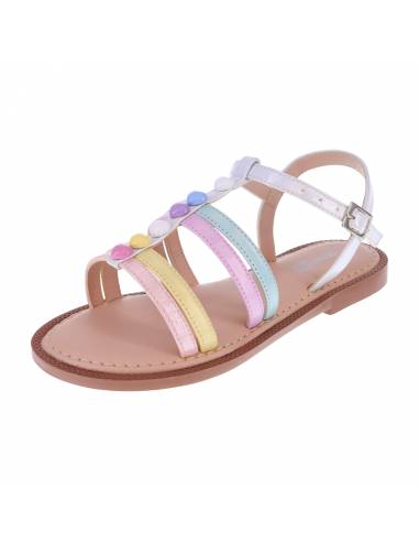 Sandalias planas para niña pequeña