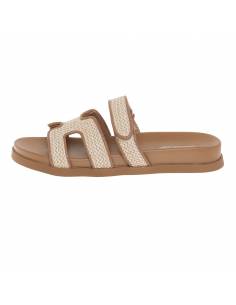 Women's Raffia Flat Sandals - Image 4
