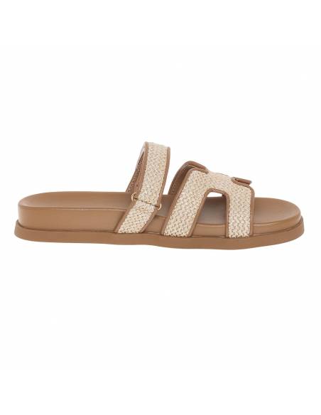 Women's Raffia Flat Sandals - Image 5